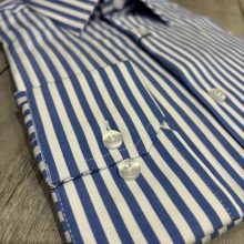 chemise à rayure bleu - image  on https://gianniferrucci-tlse.fr