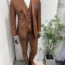 Costume 3 pièces Camel/Terracotta - image  on https://gianniferrucci-tlse.fr