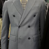 Blazer bleu marine clair, tissu ZIGNONE - image  on https://gianniferrucci-tlse.fr